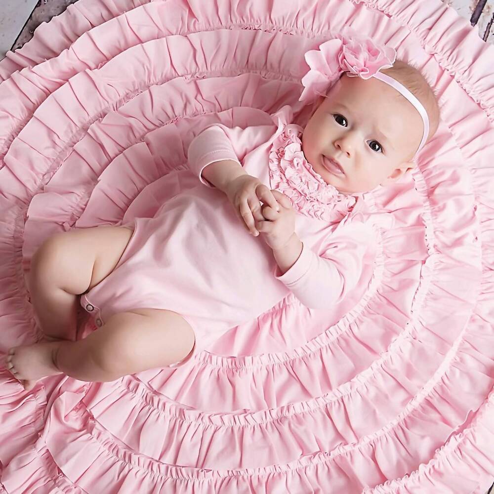 NEW LEMON LOVES LAYETTE baby girls madison onesie in pink